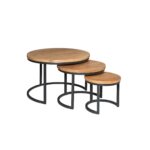 Salontafel Britt | Set van 3 | Mangohout | NIEUW - Afbeelding 2
