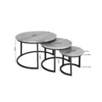Salontafel Britt | Set van 3 | Mangohout | NIEUW - Afbeelding 4