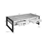 Salontafel Britt | 2 Lades | Naturel Mango | NIEUW - Afbeelding 5